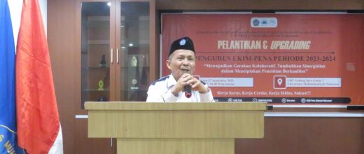 Pelantikan Pengurus UKM LKIM PENA Unismuh Makassar, Wakil Rektor IV: Menulis adalah Amal Jariyah